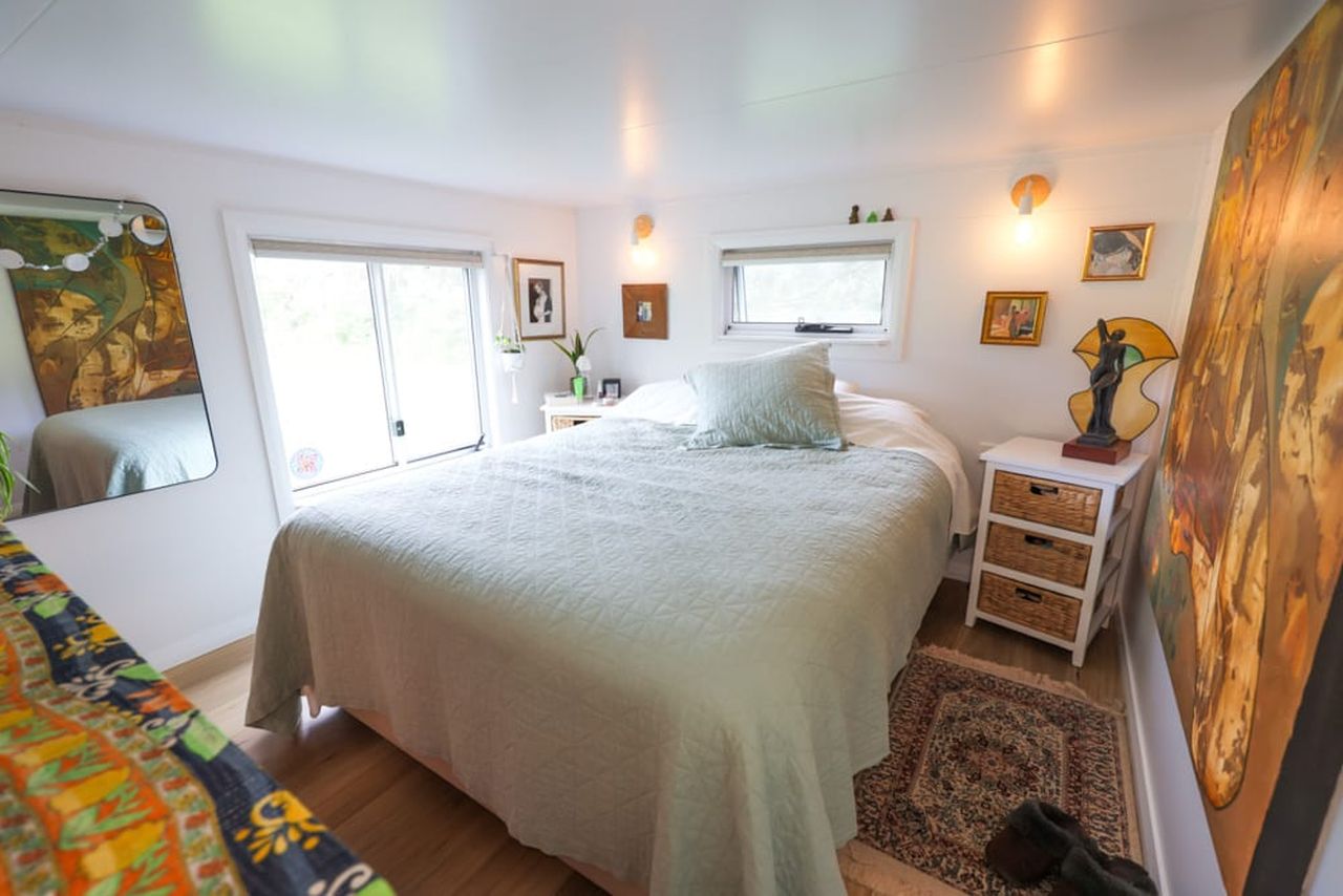 Koby’s Tiny House Features Two Standing Lofts With Connecting Catwalk