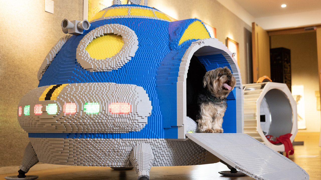 LEGO Group Joins Barkitecture for the First Time With Stellar-Themed U-Woof-O Dog Kennel