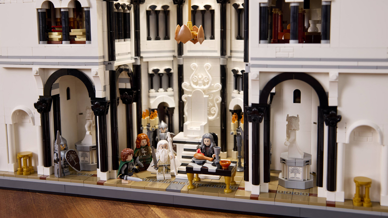 LEGO Icons The Lord of the Rings Minas Tirith set - the throne room 1
