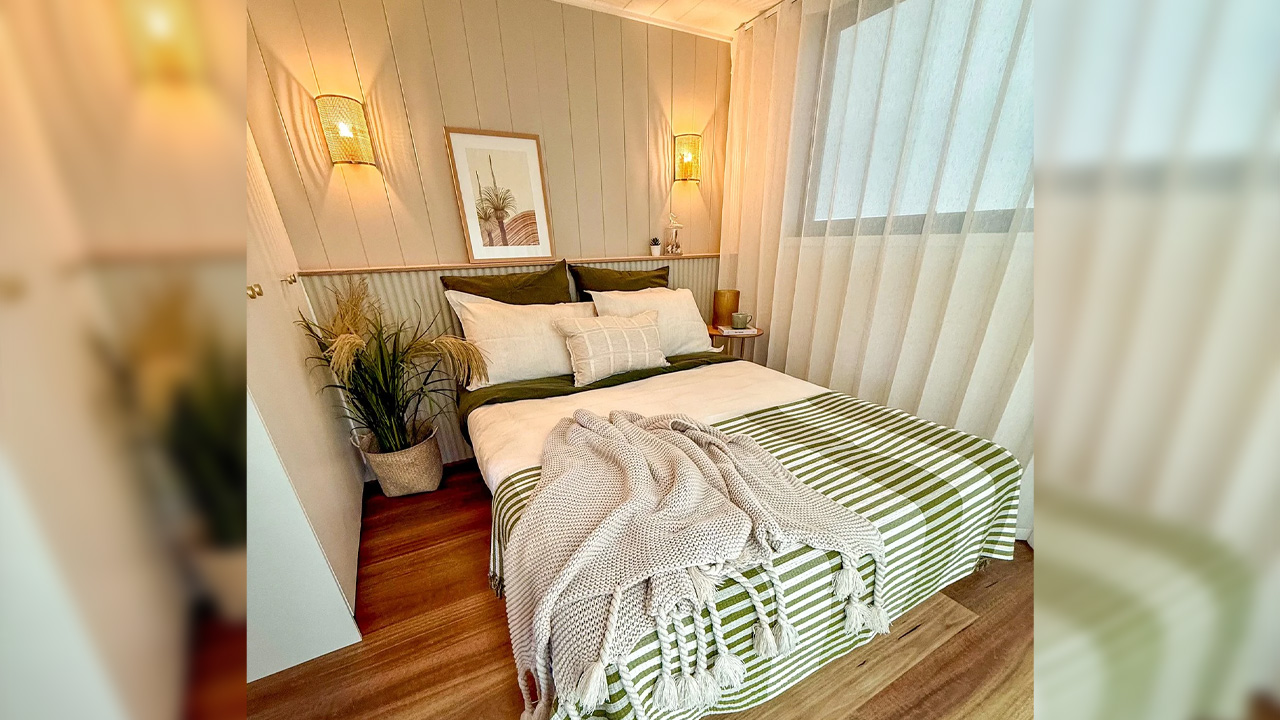 Melaleuca tiny house - bedroom