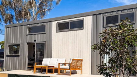 36 ft. Melaleuca Tiny House Flaunts Two Spacious Bedrooms, Picture Windows Melaleuca tiny house - exterior