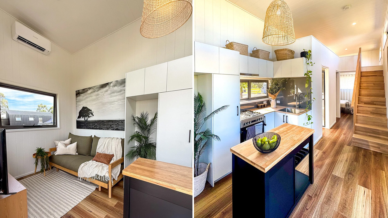 Melaleuca tiny house - interior