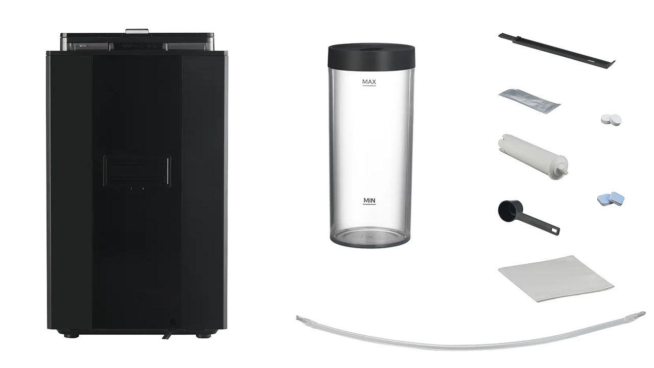 Midea 10-in-1 Fully Automatic Espresso Machine with accessories