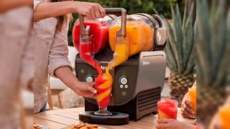 Ninja’s New ‘Slushi Twist’ is Two Slushie Machines in One Made to Double Your Summer Cocktail Game Ninja Slushi Twist combines two drinks to create a twist pattern