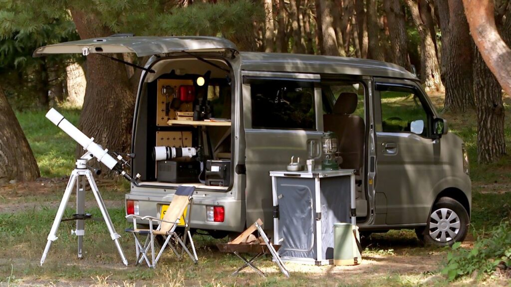 Nissan Clipper Van With Multi-Rack Package has Unique Pegboard System for Arranging Cargo Space in Rear Nissan’s Clipper Van With "Multi-Rack Package for Overlanding