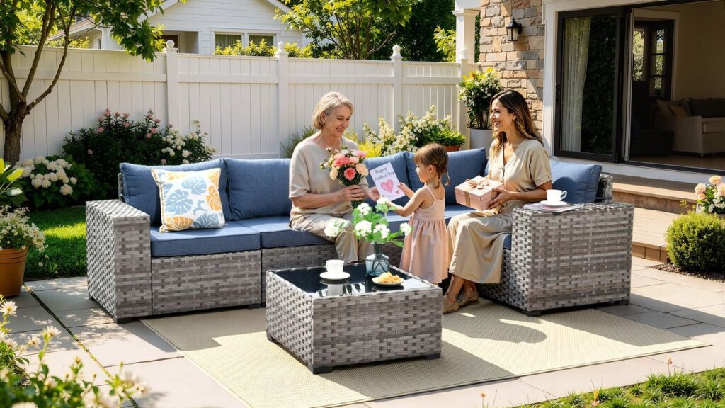 OVIOS Outdoor Sectional Sofa Mother's Day gifts