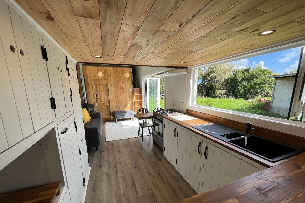 Old Man Pine tiny house on wheels