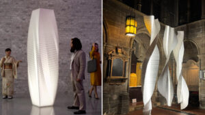 Origami-Inspired Installations and Artisanal Collections Redefine Weightless Lighting Origami-inspired lightings at Clerkenwell Design week 2026