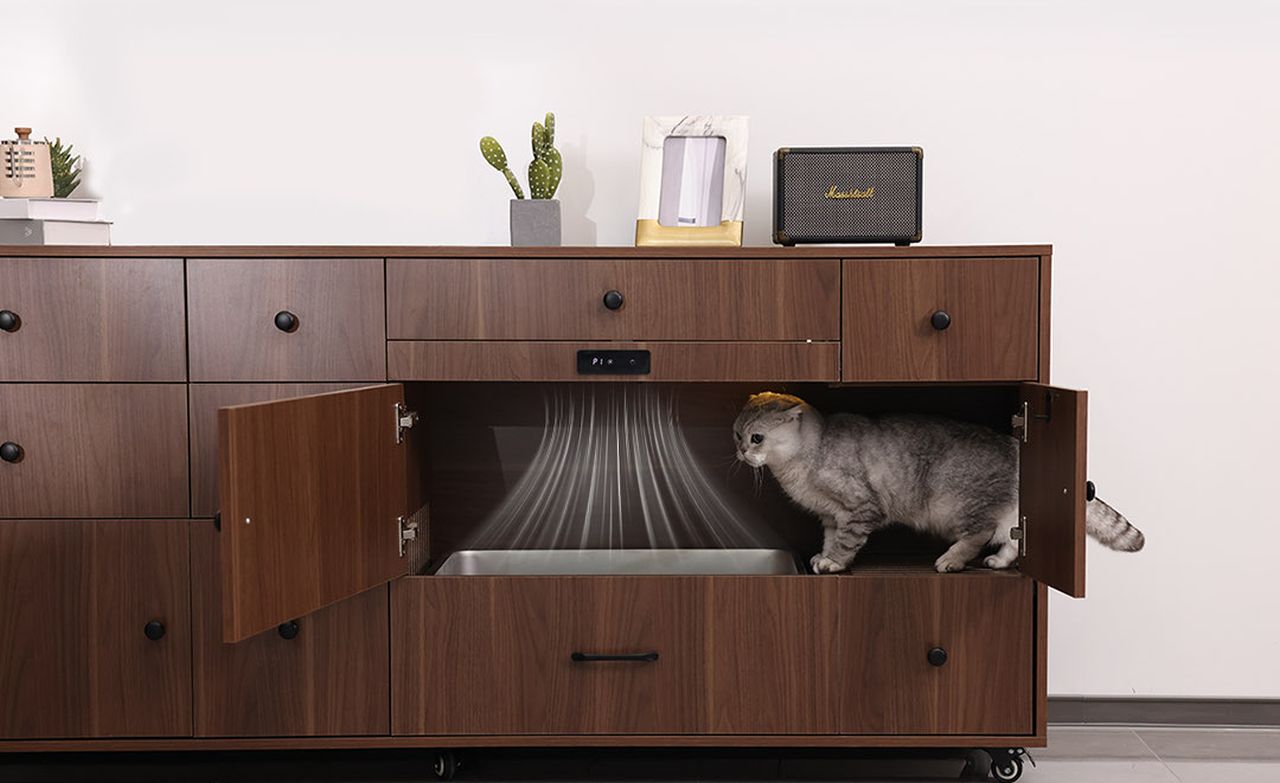 PurrNook FreshCore is 10-In-1 Cat Litter Cabinet_5