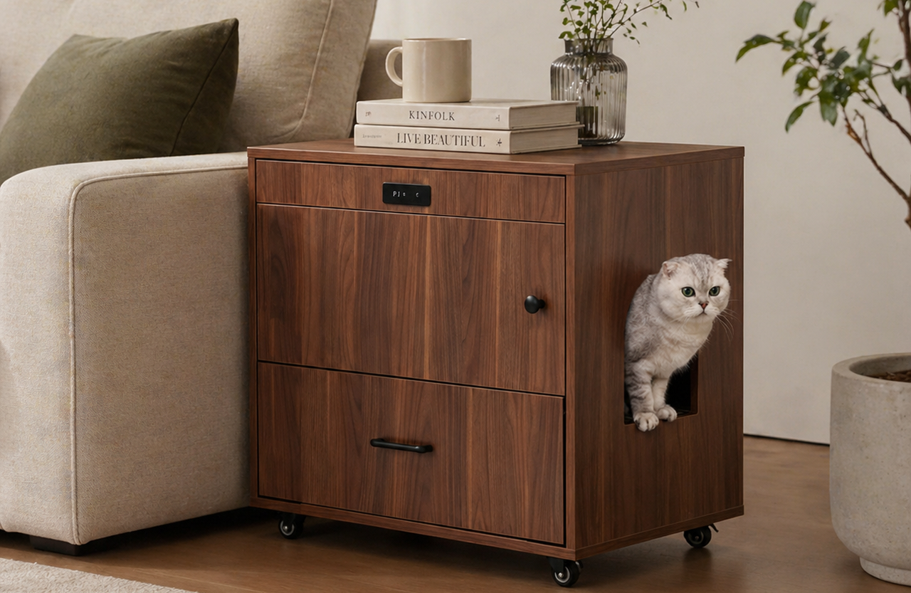 PurrNook FreshCore is 10-In-1 Cat Litter Cabinet_6