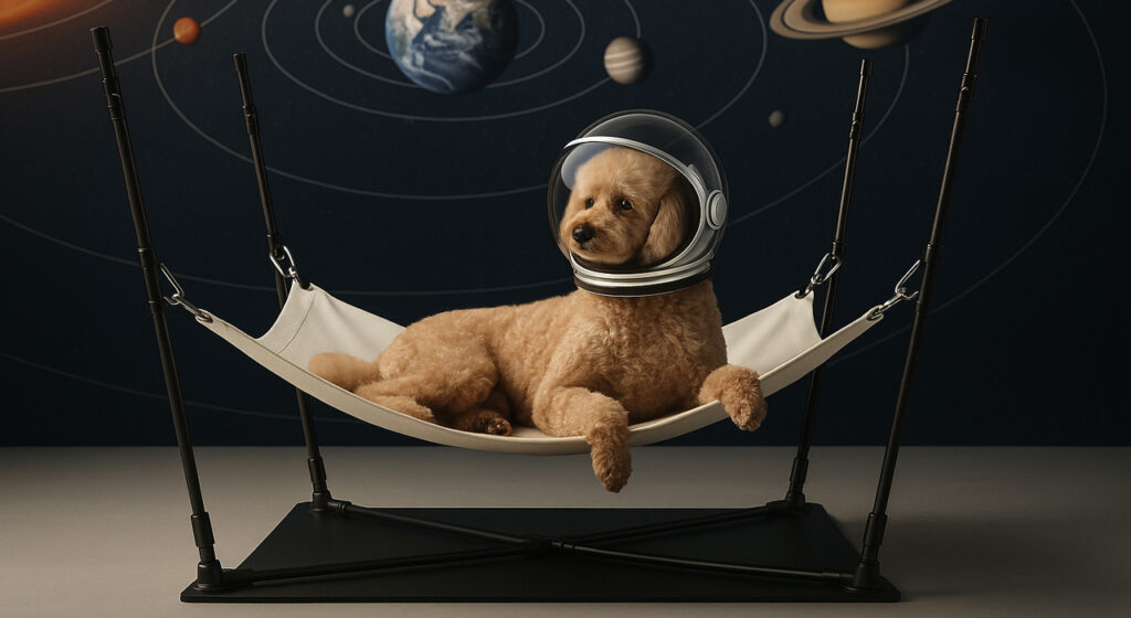 Anti-Gravity Lounger Keeps Your Pooch off Damp, Uneven Ground and Reduces Pressure on Joints RSHP_Anti-Gravity Lounger