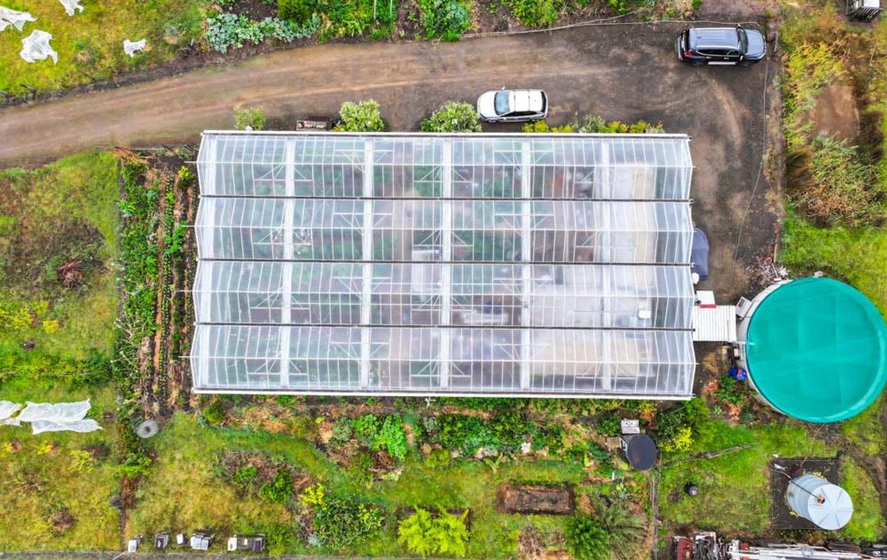 Rainer's Tiny House Inside a Massive Greenhouse