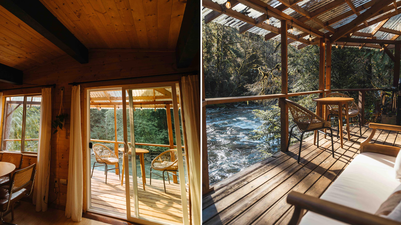 River Cabin_Interior and Porch