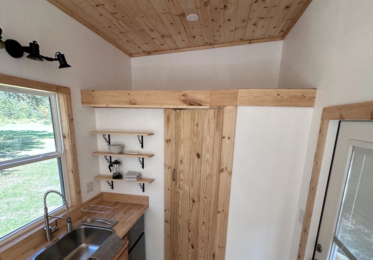Loft of Shanti tiny house in Florida