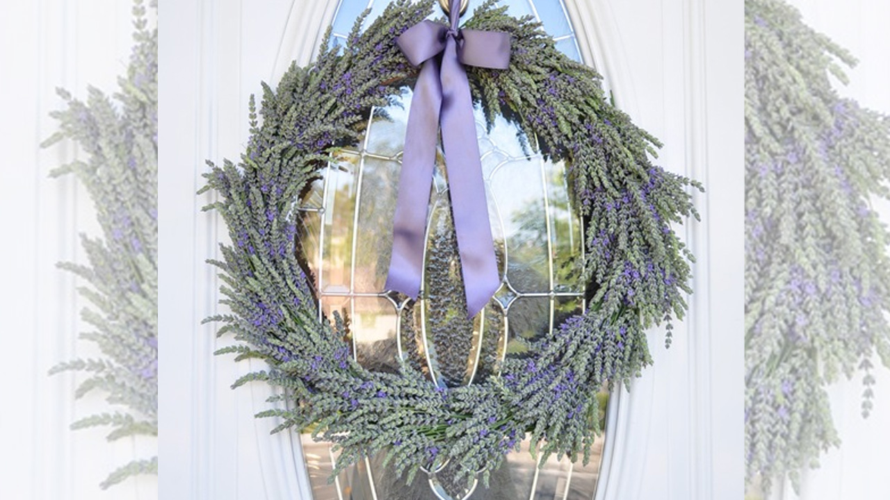 Simple Summer Lavender Wreath