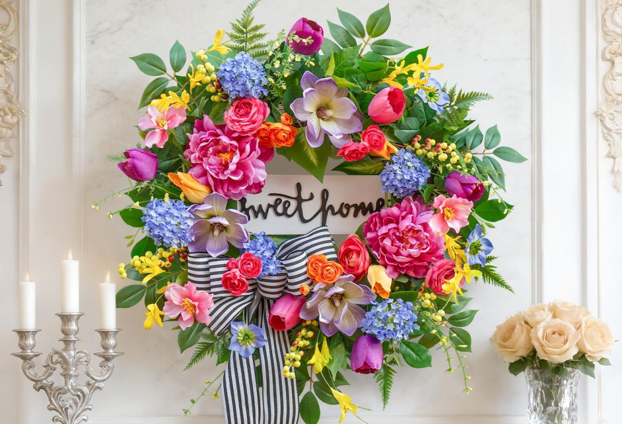 Spring Wreaths for Front Door