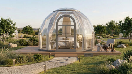 StarDome is Transparent Suite Pod Meant for Backyard Glamping, Airbnb Rentals