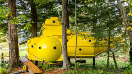 Stay at This Iconic Yellow Submarine in Marton, New Zealand