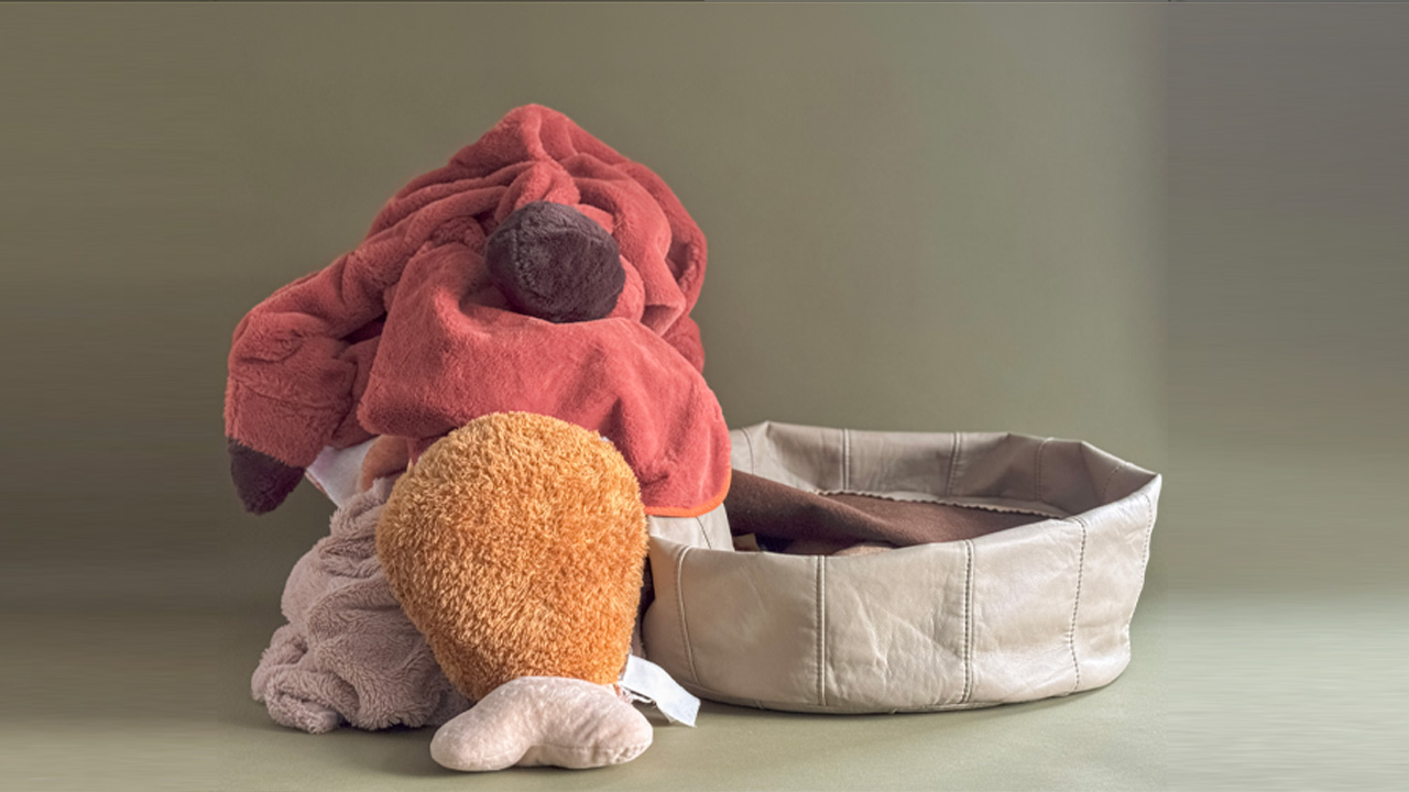 Stuffable Pouf is a pouch you fill with old clothes