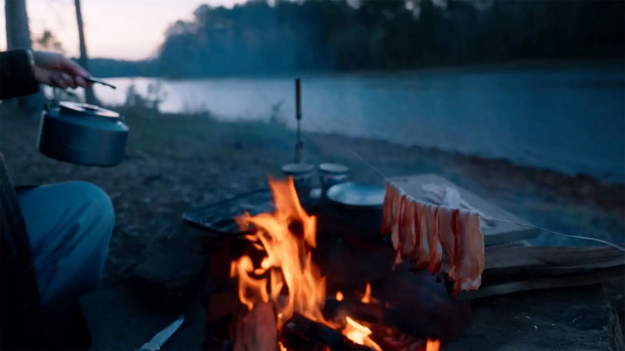 Cozy bonfire fresh coastal breeze