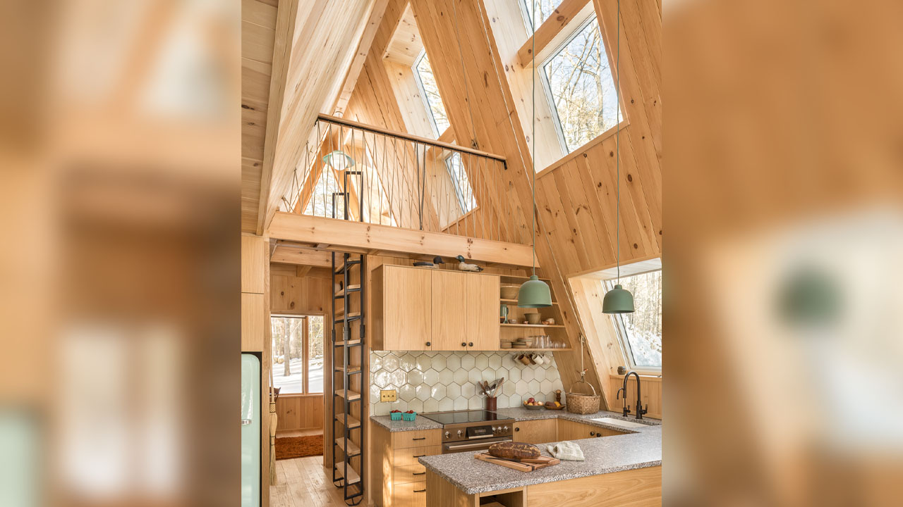 The luxurious wood-clad interior reflects craftsmanship of the frm