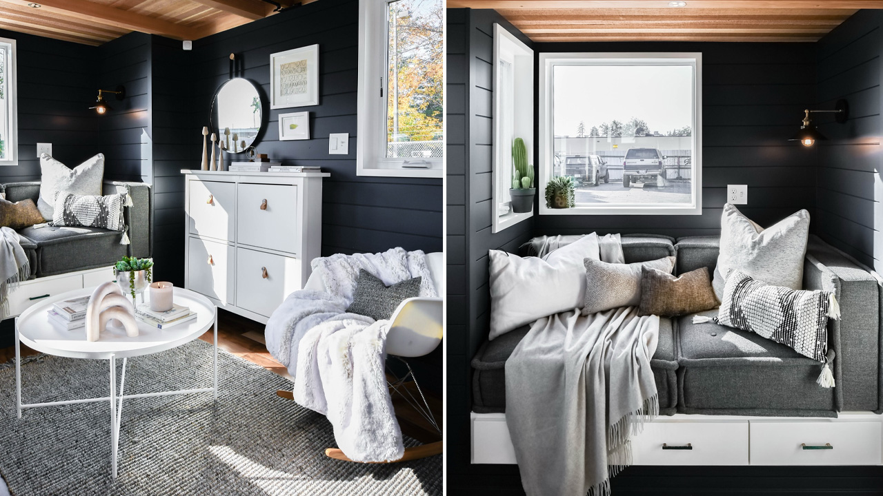 Urban Kootenay Tiny House - living area 1