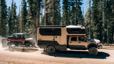 Winnebago $332,000 RV Lives Off-Grid for Two Weeks Straight Winnebago ARKA