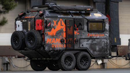 New Mammoth Overland Off-Road Trailer is Doomsday-Ready Basecamp With Bulletproof Windows, Flare Launcher, and Night Vision XLE off-road trailer by Mammoth Overland