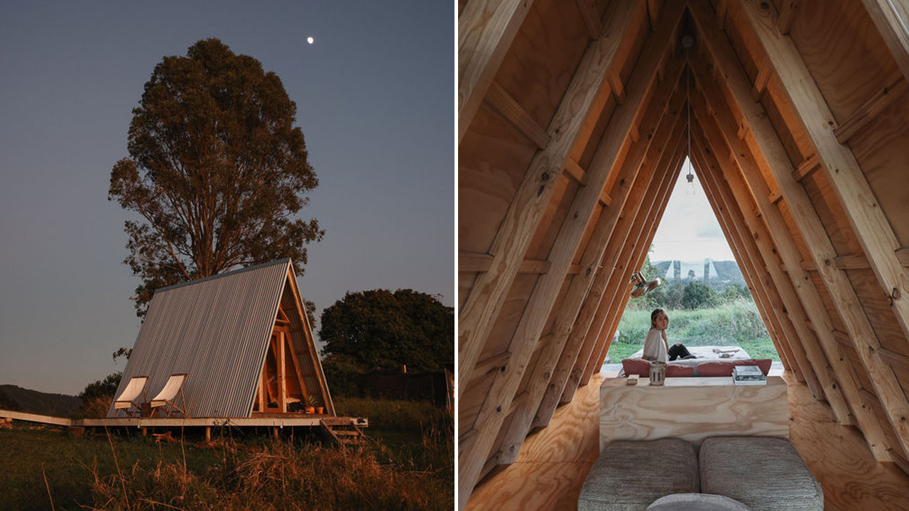 Zinc Studio's A-frame tiny house