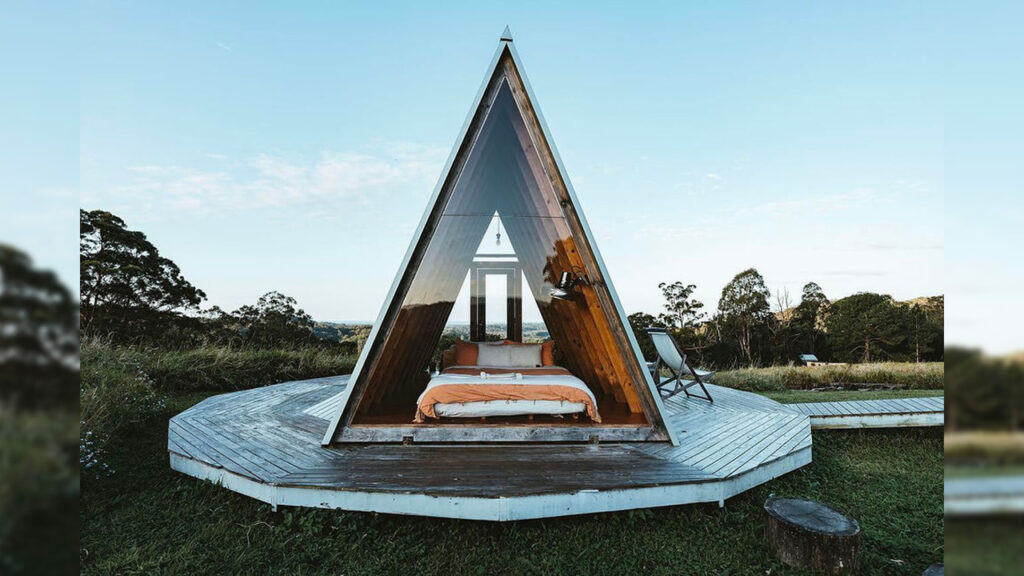 Zinc Studio's A-frame tiny house