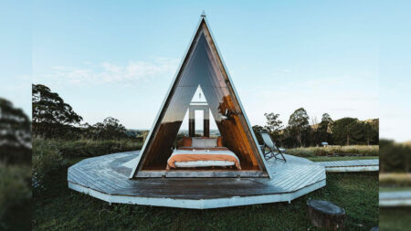 Zinc Studio's A-frame tiny house