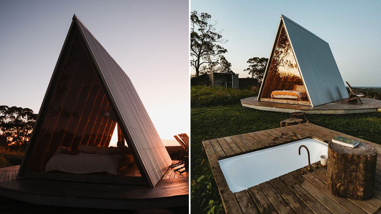 Zinc Studio's A-frame tiny house