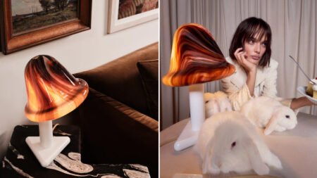 Neo Light With Tilting Shade Brings Ice Cream Swirls to Your Table for Sweet Illumination Neo Table Lamp by Original BTC x Buchanan Studios