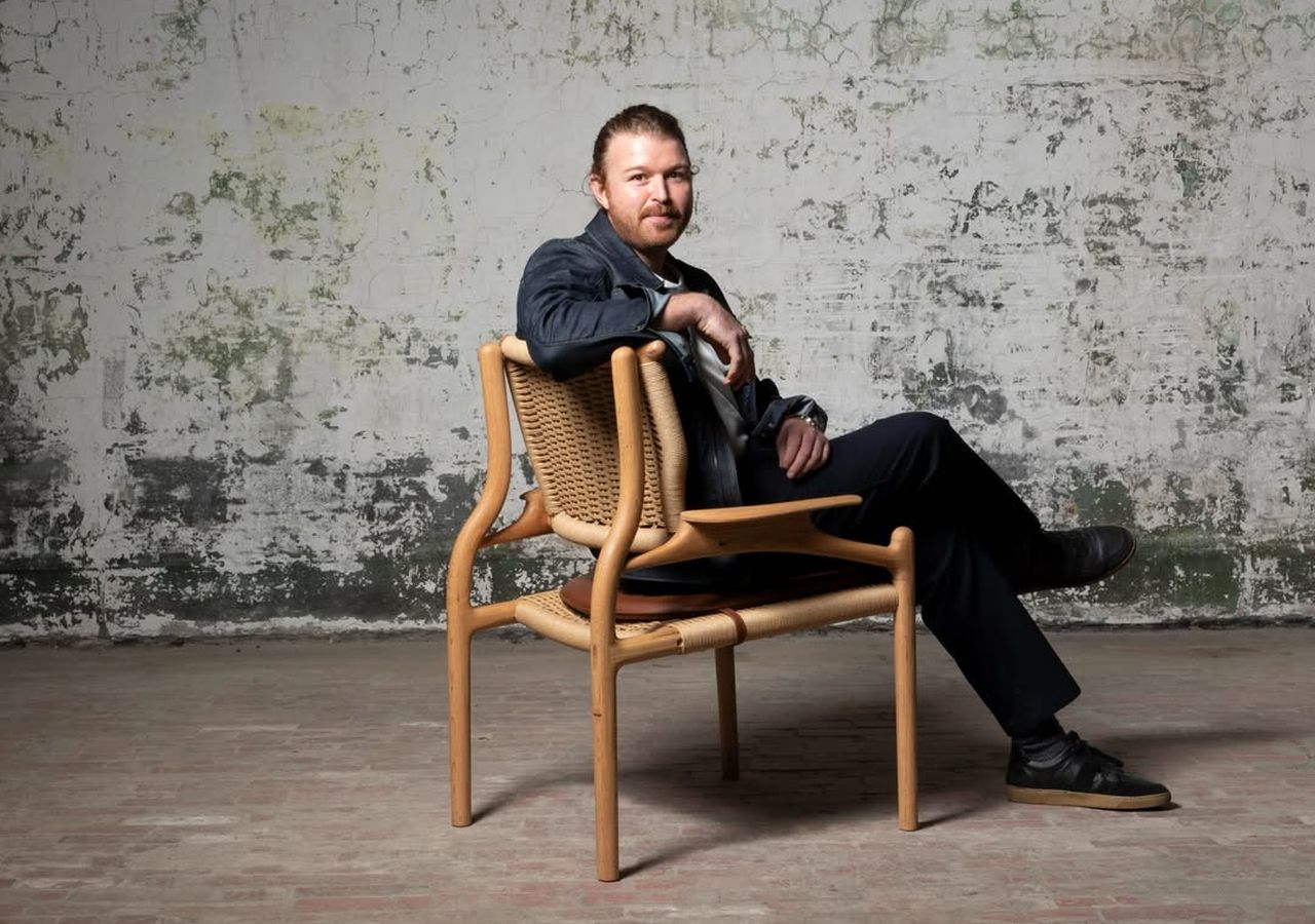 Patrick Adeney chair at 100 Chairs exhibition in Melbourne