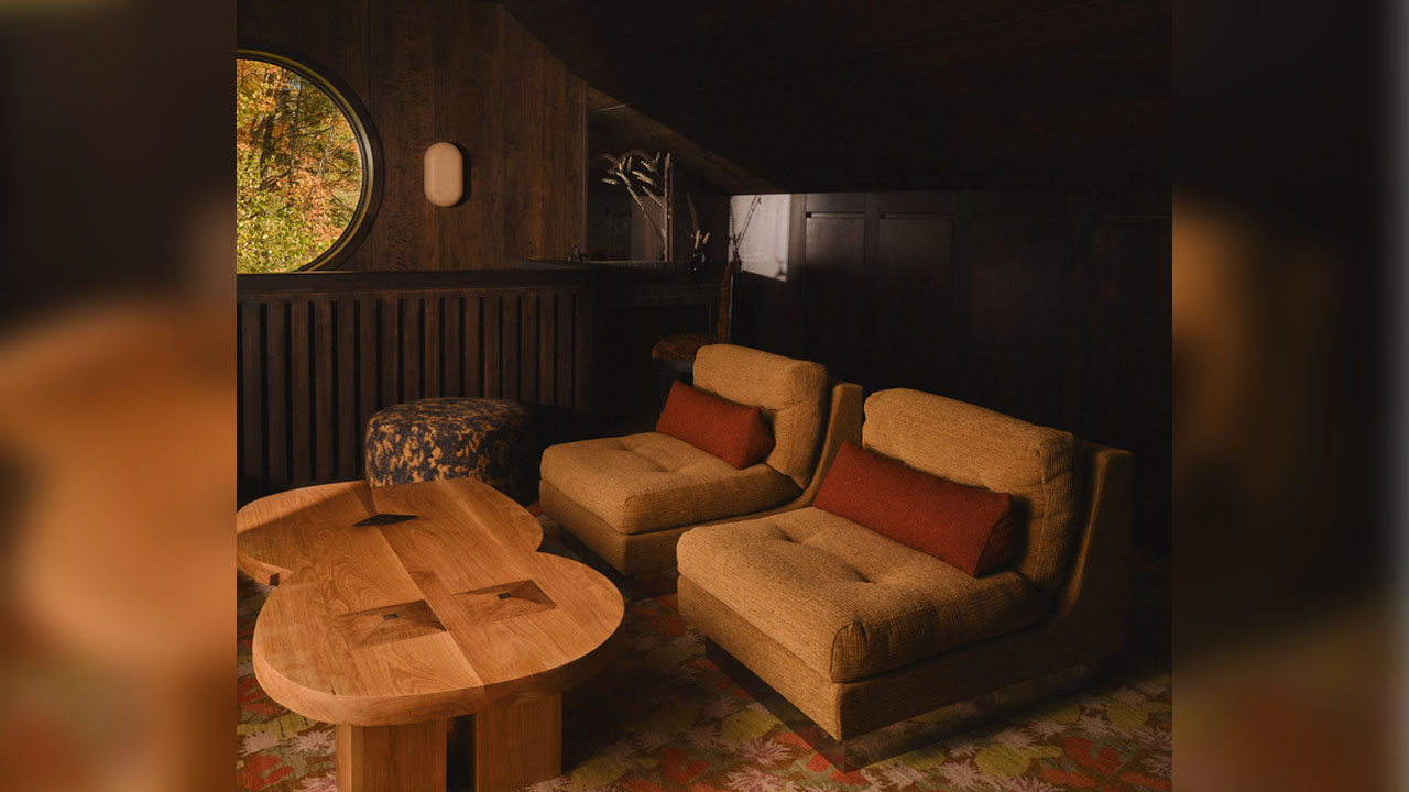 The unusual shape of furniture