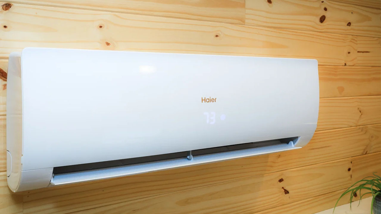 The included Haier air conditioner