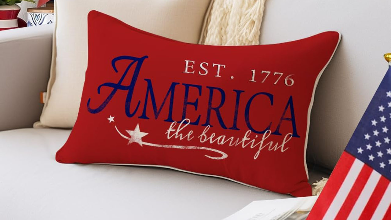 4th of July Throw Pillow Cover