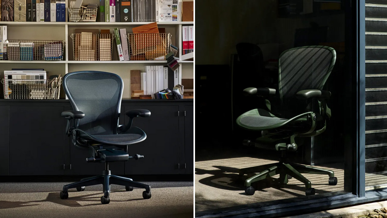 Herman Miller's Aeron chair in new colors