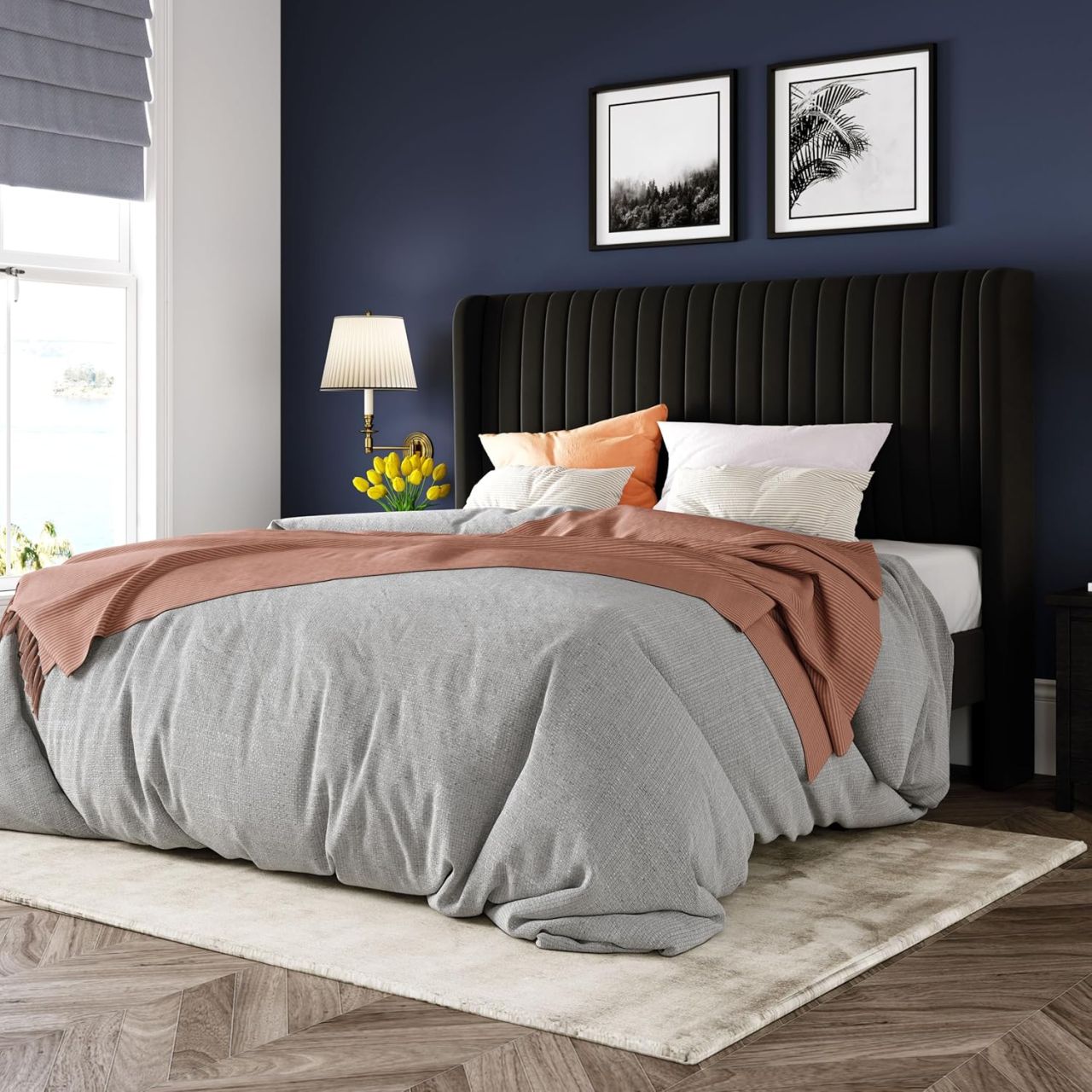 Allewie Upholstered Platform Bed Frame