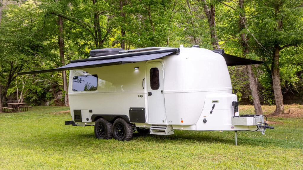 Oliver’s New Apex X23 Double Hull Fiberglass Camper Trailer is Designed for Off-Road and Off-Grid Use Apex X23 fiberglass double hull camper trailer by Oliver Travel Trailers