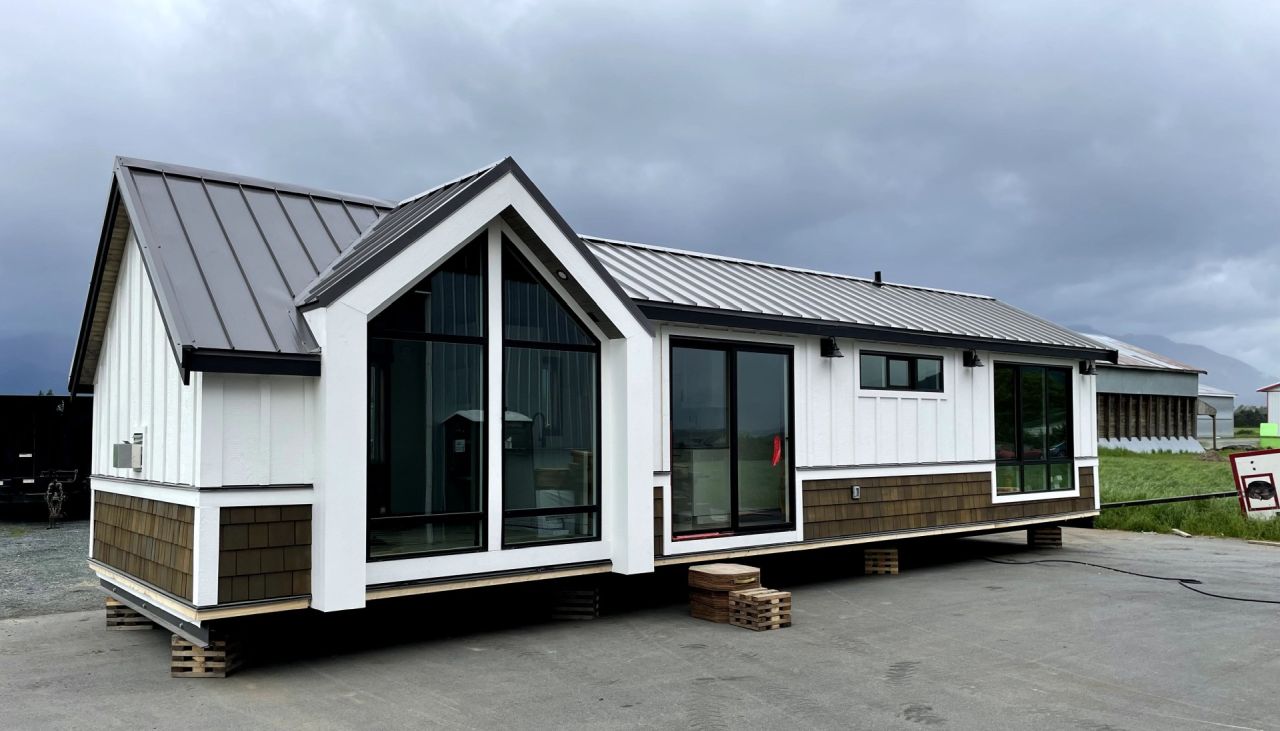 Exterior of Apex tiny house on foundation in Canada 