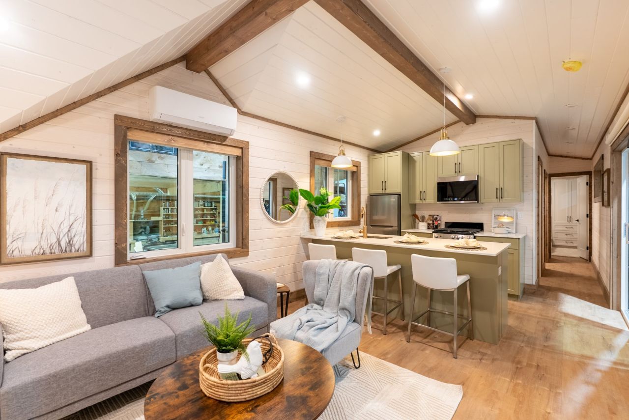 Interior of Apex tiny house