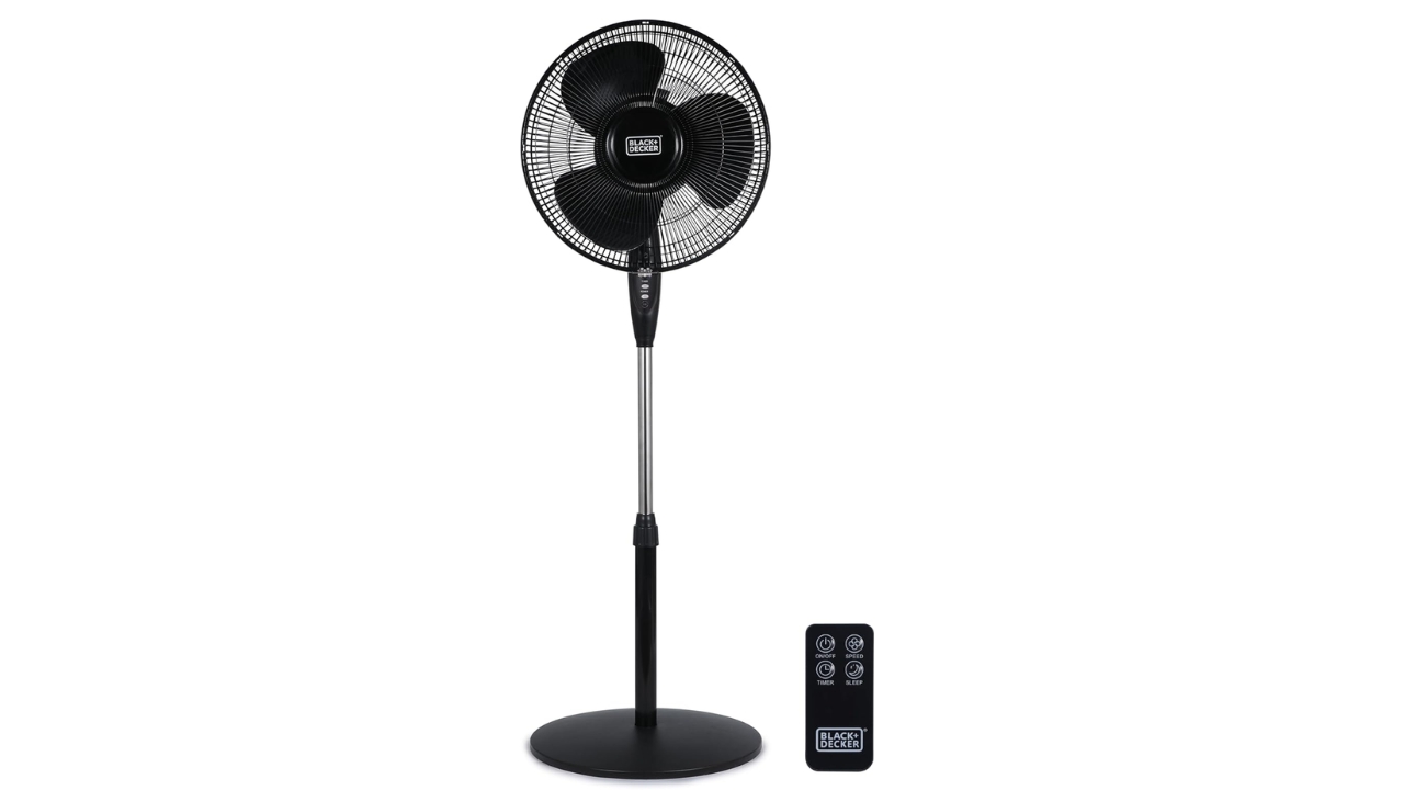 BLACK+DECKER Standing Oscillating Pedestal Fan