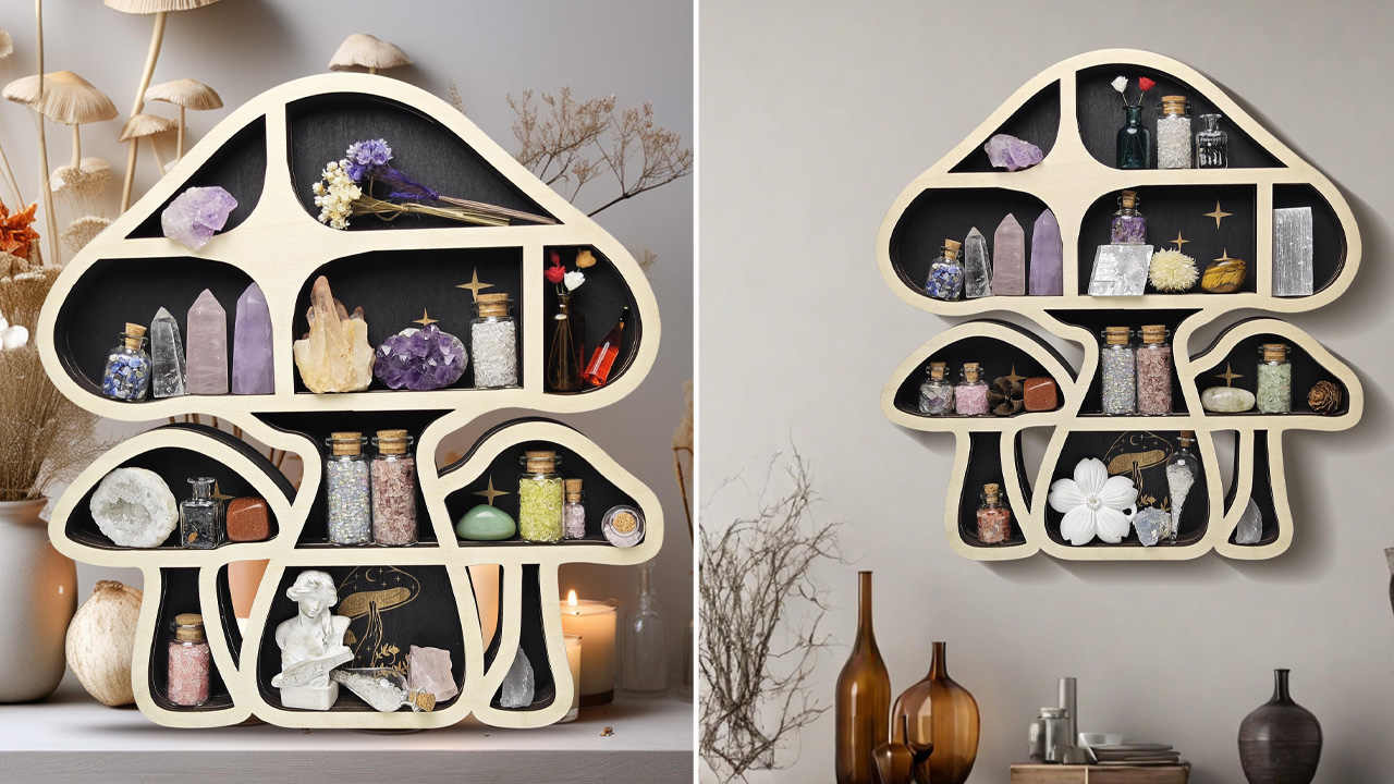 Mushroom Floating Shelves