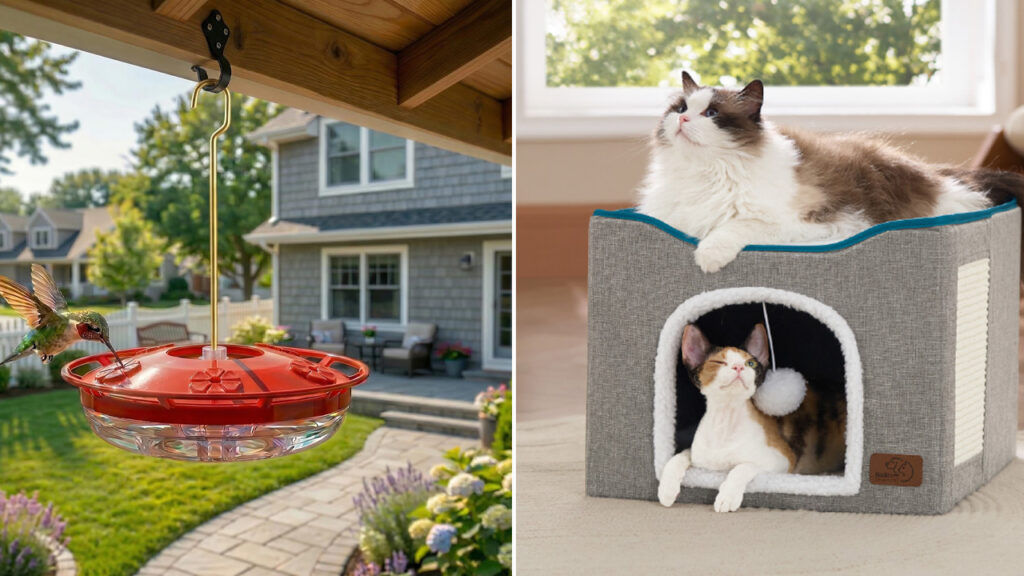 Hummingbird Feeders for Outdoors and Bedsure Cat Bed