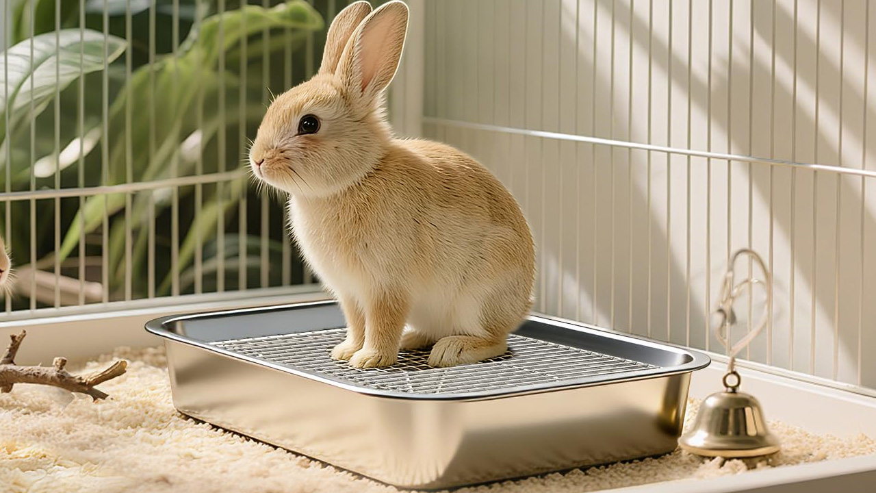 Stainless Steel Exotic Pets Potty Mesh With Tray