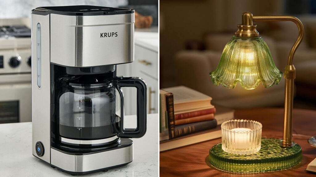 KRUPS Coffee Maker and WYghyronic Candle Warmer Lamp