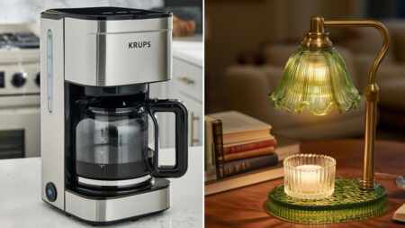 KRUPS Coffee Maker and WYghyronic Candle Warmer Lamp
