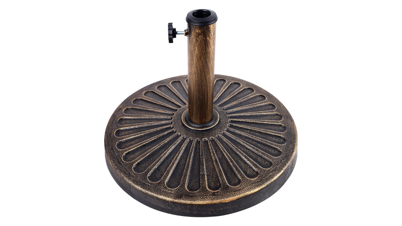 Blissun 26.5 lbs Round Antiqued Patio Umbrella Base