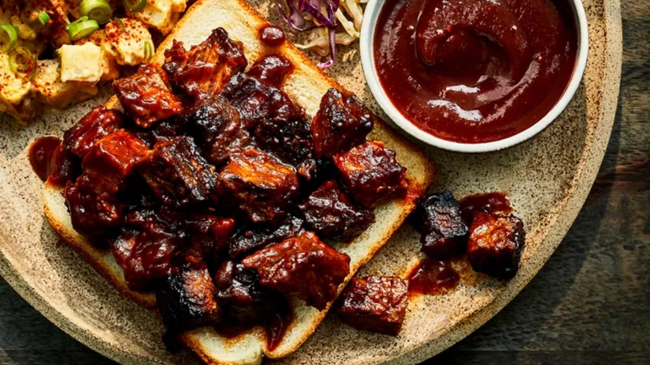 Burnt Ends with Bourbon Sauce